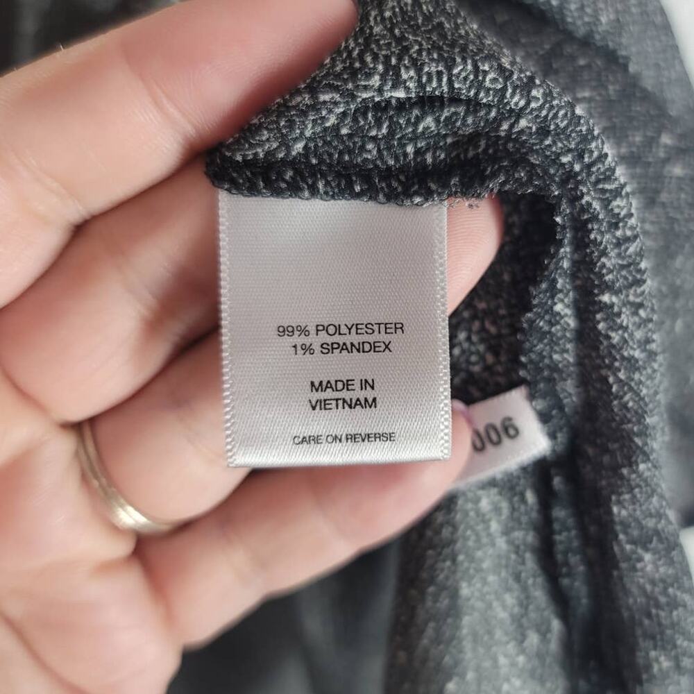 New York & Company Women's Stretch Tie Neck Sleeveless Top Blouse Gray Size XL - Picture 6 of 7